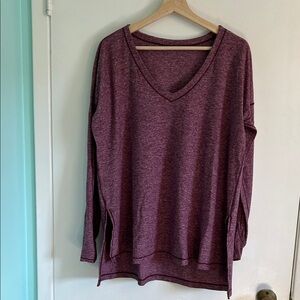 Women's Lululemon V-Neck Long Sleeve Top - Purple